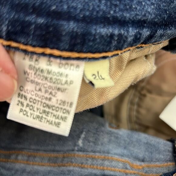 Rag and Bone Destroyed and Distressed Skinny Jeans size 24 - Picture 15 of 16